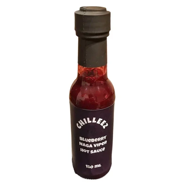 Chilleez NZ Blueberry Naga Viper Hot Sauce 150ml