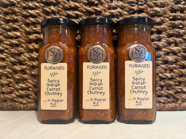 Foraged in Raglan Spicy Indian Carrot Chutney 250ml