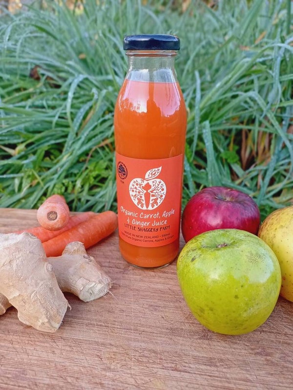 Little Shaggery Farm Organic Carrot, Apple & Ginger Juice 350ml