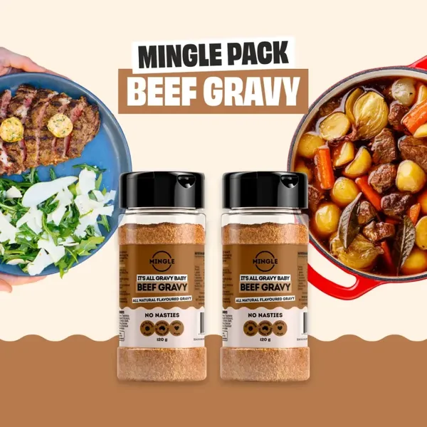 Mingle It's All Gravy Baby Beef Gravy Large Shaker 120g