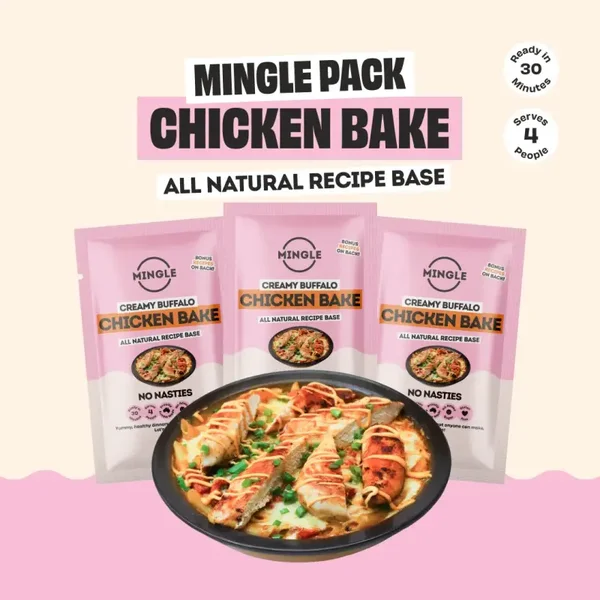 Mingle Creamy Buffalo Chicken Bake Sachet 35g
