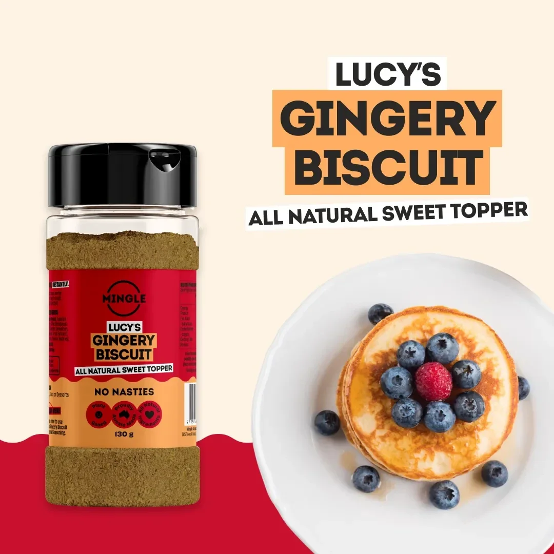 Mingle Lucy's Gingery Biscuit Sweet Topper 130g