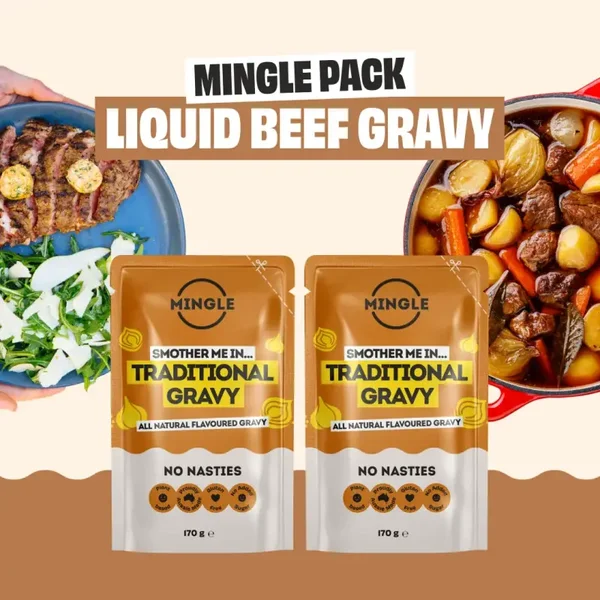 Mingle Traditional Beef Liquid Gravy Pouch 170g