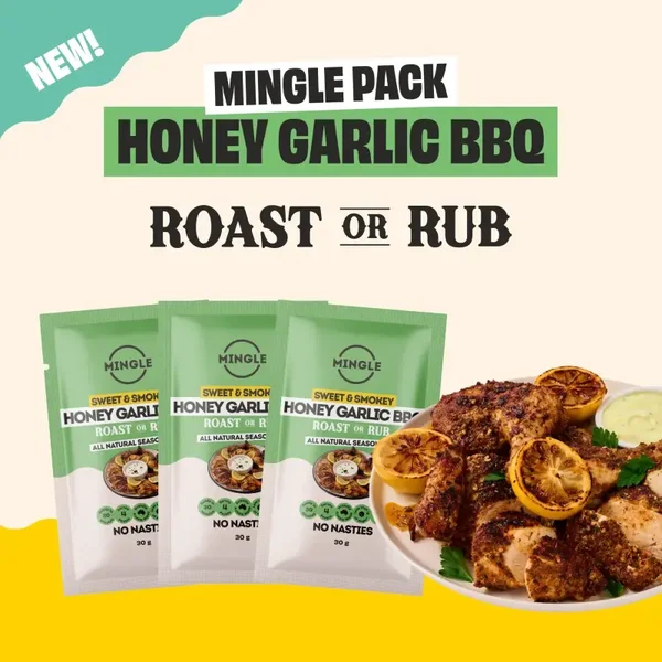 Mingle Honey Garlic BBQ Roast or Rub 30g