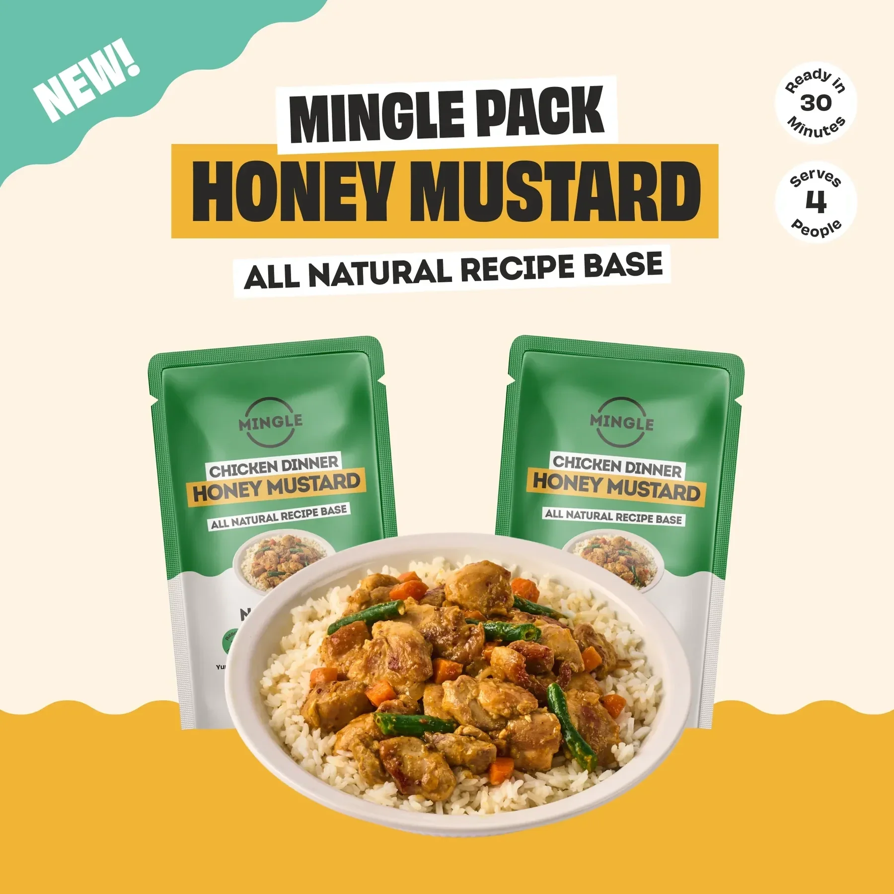 Mingle Chicken Dinner Honey Mustard Recipe Base 170g