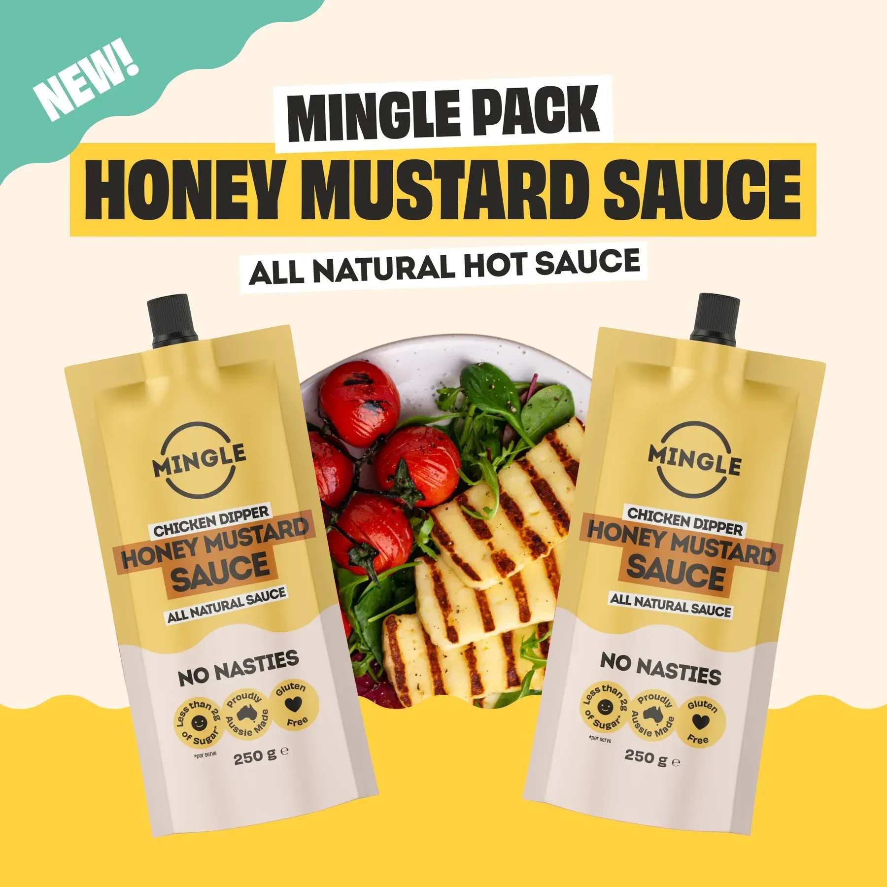 Mingle Chicken Dipper Honey Mustard Sauce Pouch 250g