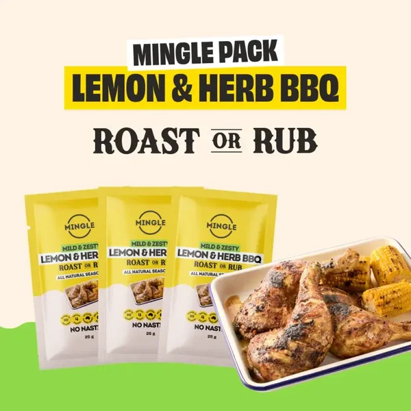Mingle Lemon & Herb BBQ Roast or Rub 25g