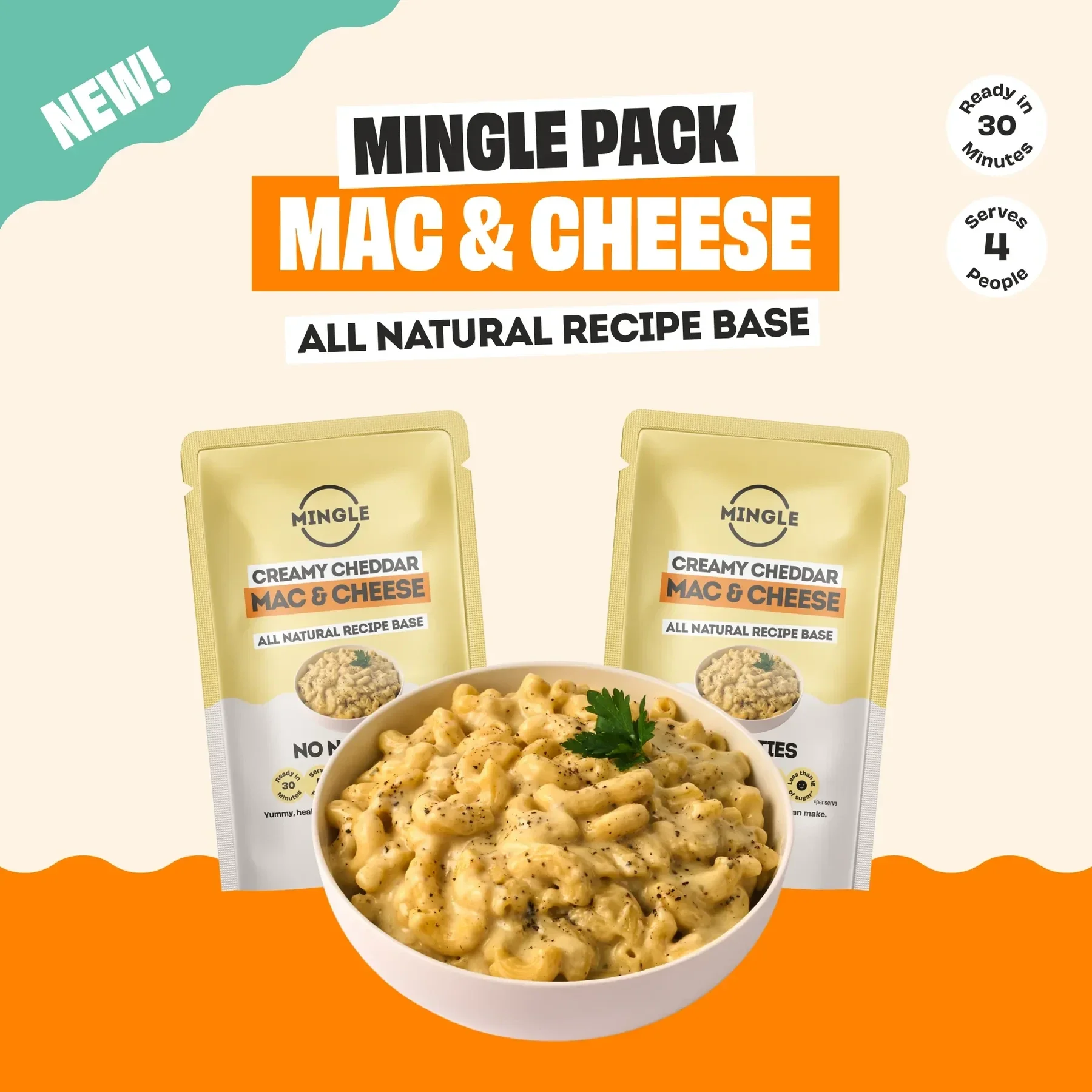 Mingle Creamy Cheddar Mac & Cheese Recipe Base 170g