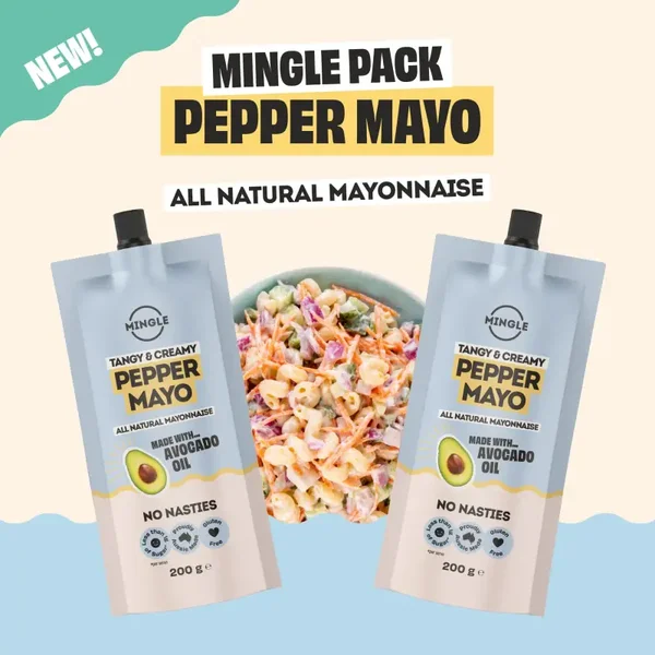 Mingle Tangy & Creamy Pepper Mayo Pouch 200g