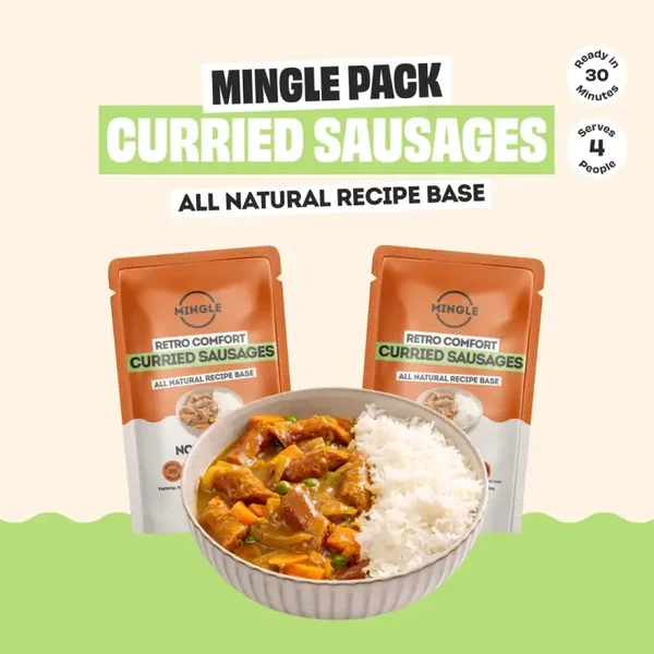 Mingle Retro Comfort Curried Sausages 170g
