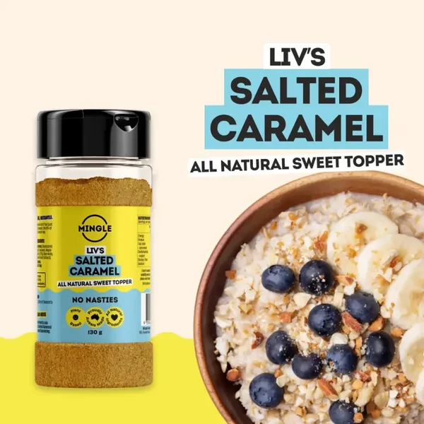 Mingle Liv's Salted Caramel Sweet Topper 130g