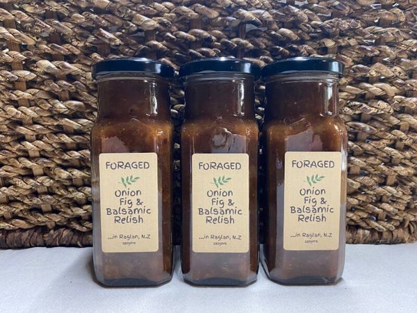 Foraged in Raglan Onion Fig & Balsamic Relish 250ml