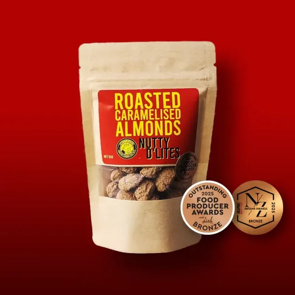 Nutty D'Lites Roasted Caramelised Almonds Pouch 65g