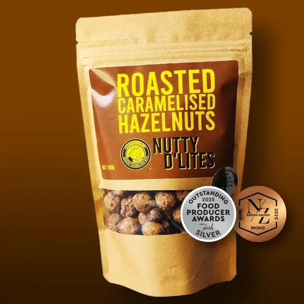Nutty D'Lites Roasted Caramelised Hazelnuts Pouch 150g