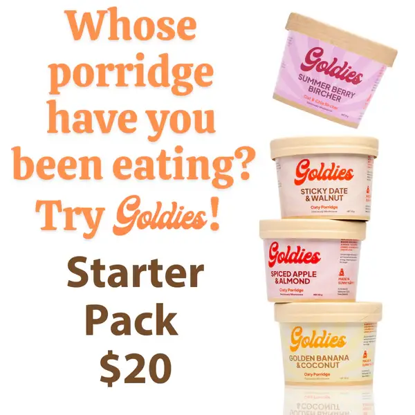 Goldies Keto or Oaty Porridge Pot Starter Pack