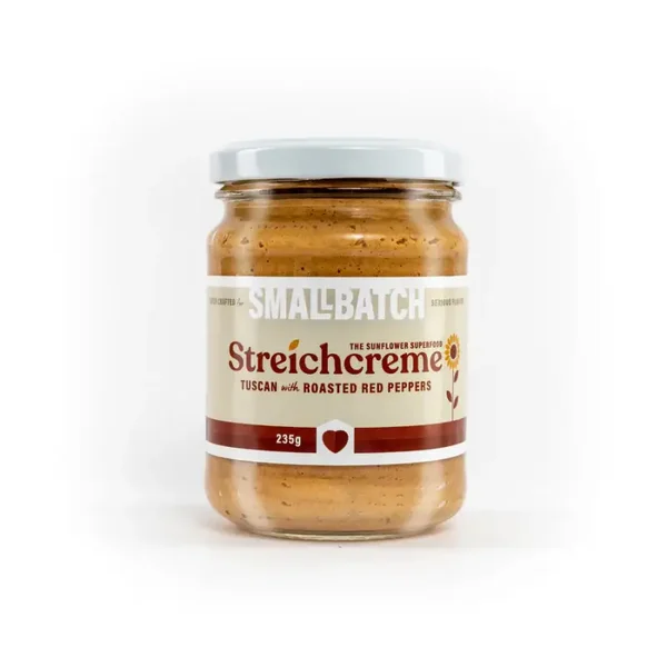 Small Batch NZ Streichcreme Tuscan with Roasted Red Peppers 235g