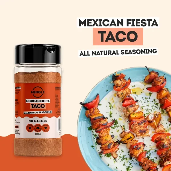 Mingle Mexican Fiesta Taco Large Shaker 130g