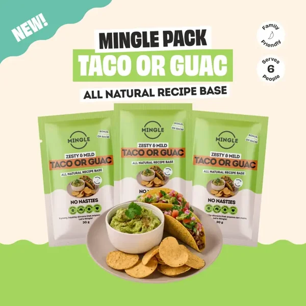 Mingle Zesty & Mild Taco or Guac Sachet 30g