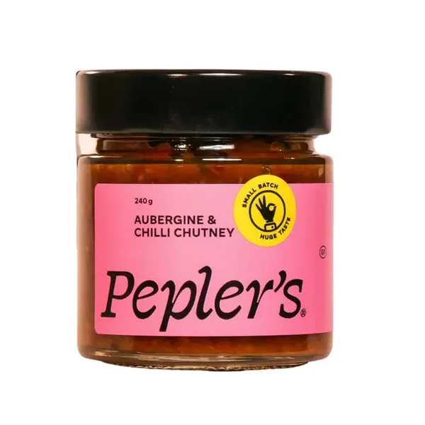 Pepler's Aubergine & Chilli Chutney 240g