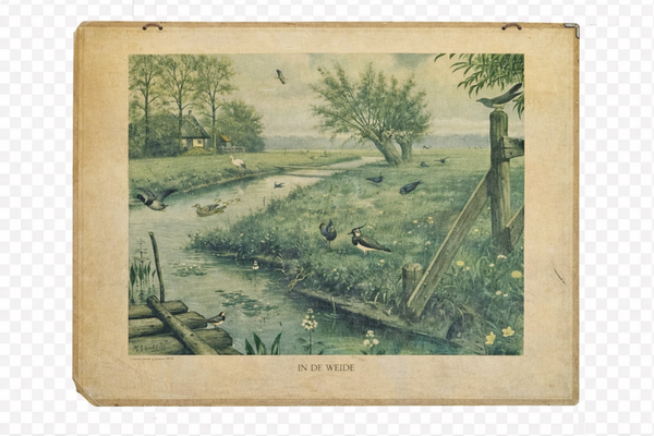 Schulposter auf der Weide