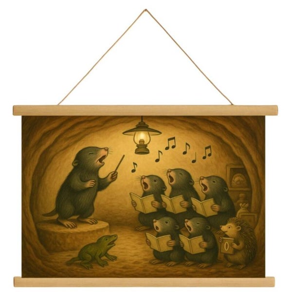 Schulposter Maulwurf-Orchester