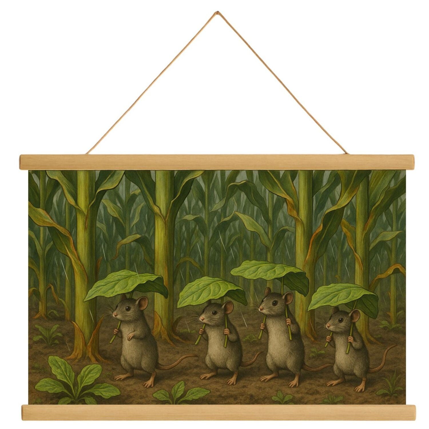 Schulposter Mäuse im Maisfeld