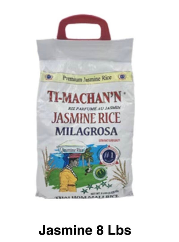 Rice, ti machan’n Jasmine Rice Milagrosa 8 Lbs