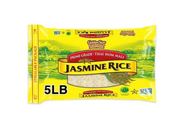 Golden star Jasmine rice 5 lbs