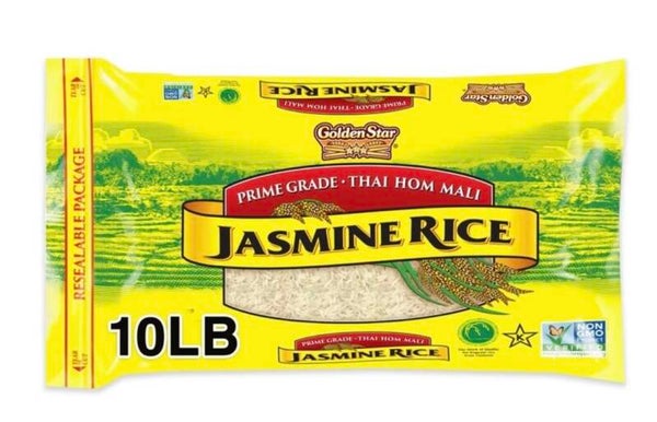 Golden star Jasmine rice 10 Lbs