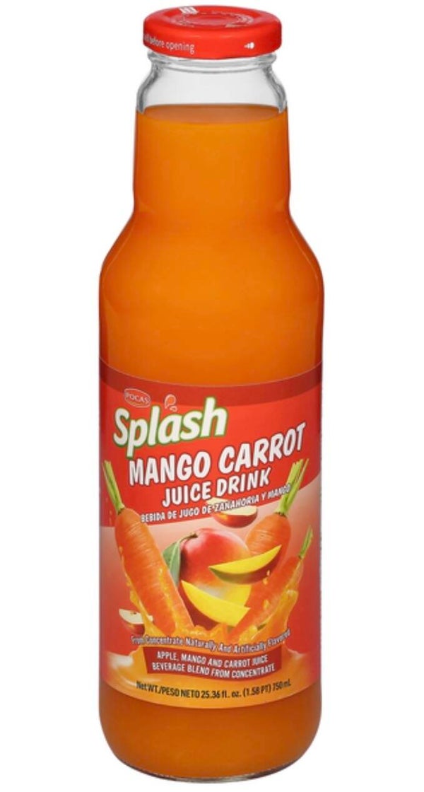 Splash Mango Carrot Juice 25.36. Oz