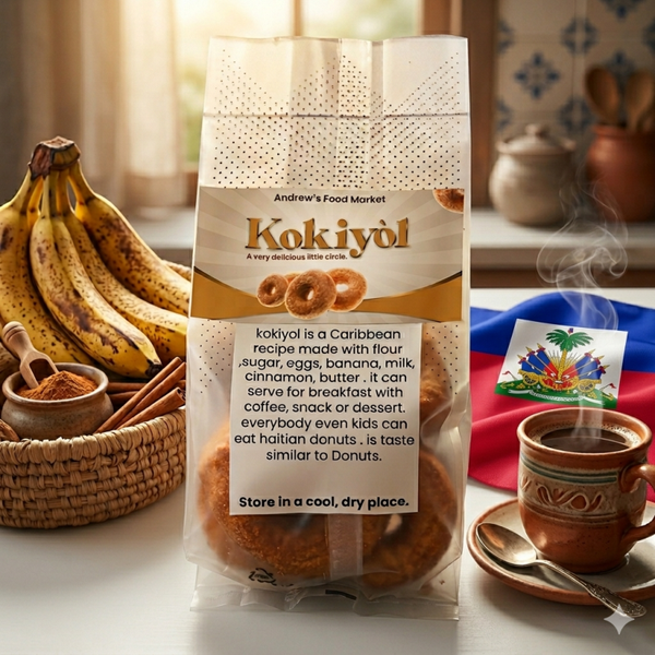 Kokiyol.  Haitian Donut.. ( 1 pack = 4 count)