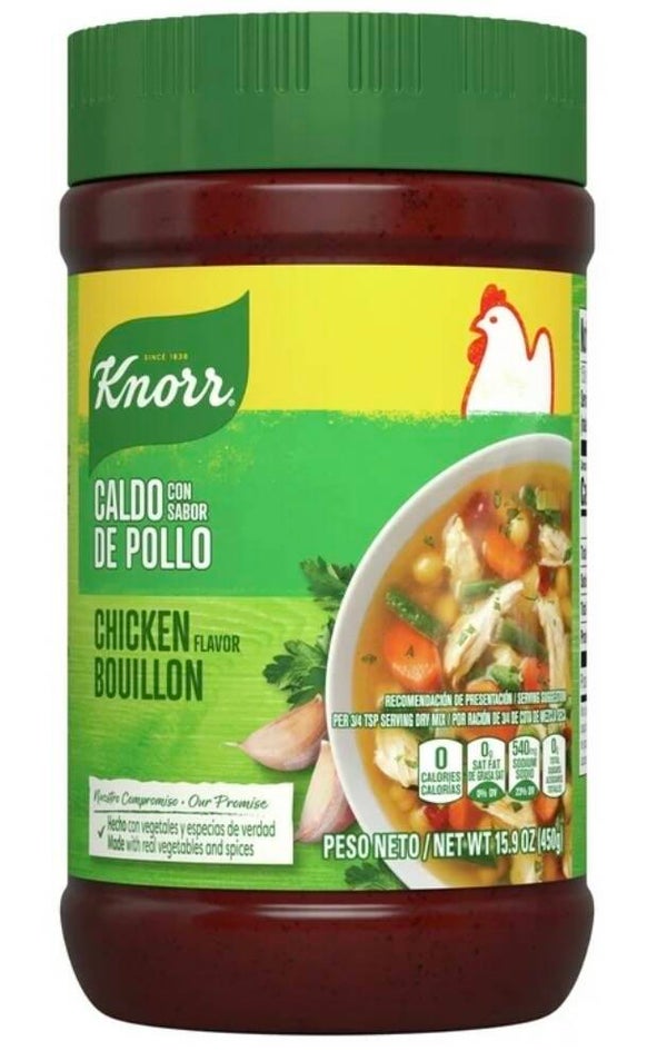 Knorr shelf stable granulated chicken bouillon 15.9 oz