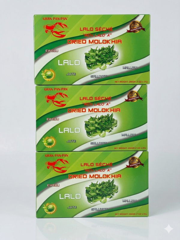 Lalo Seche (Dried Molokhia ) 200GR ( 3 pack )