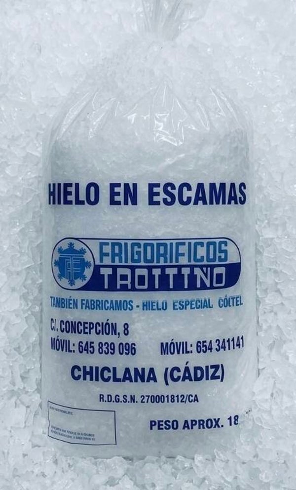Hielo de escamas 18 kg