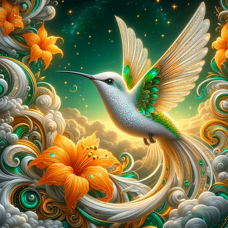 Lebendiger Kolibri