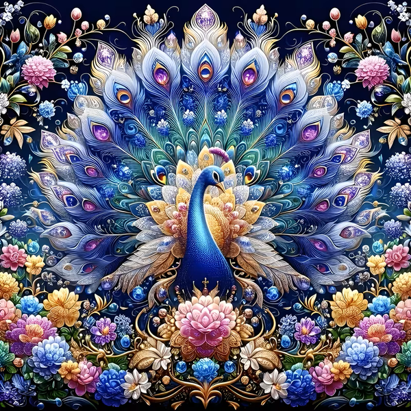 Mosaik Pfau