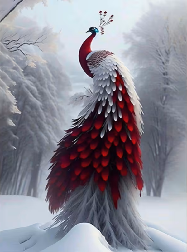 Roter Schneepfau