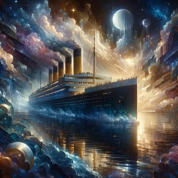 Titanic bei Nacht