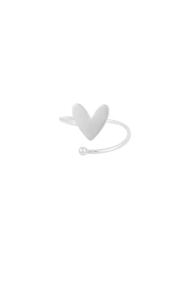 twisted love ring zilver