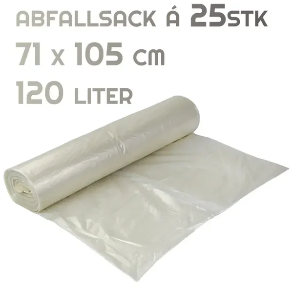 Abfallsack 120 L – Transparent