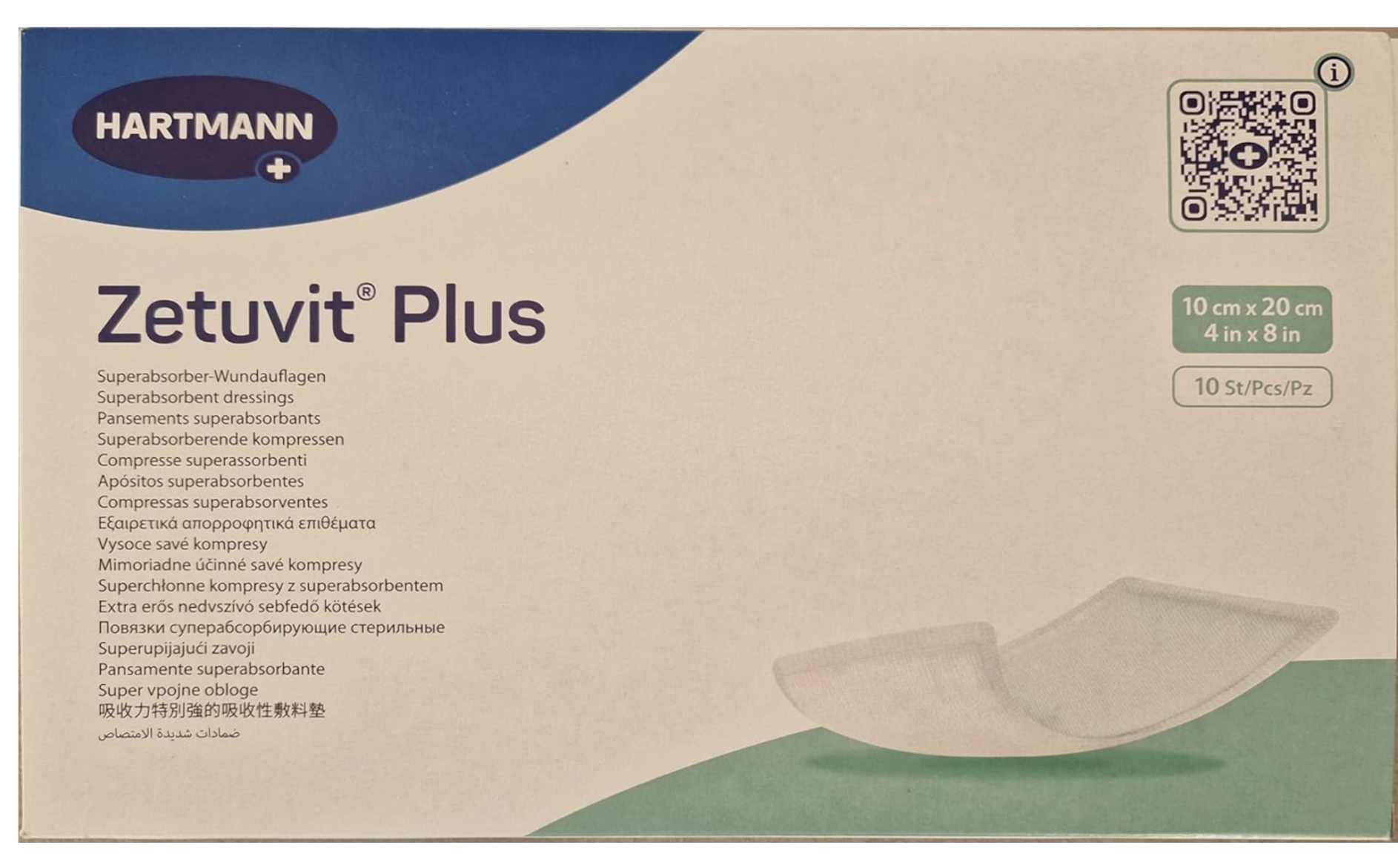 sterile Wundauflage - Zetuvit Plus 10x20 - PZN: 02536265