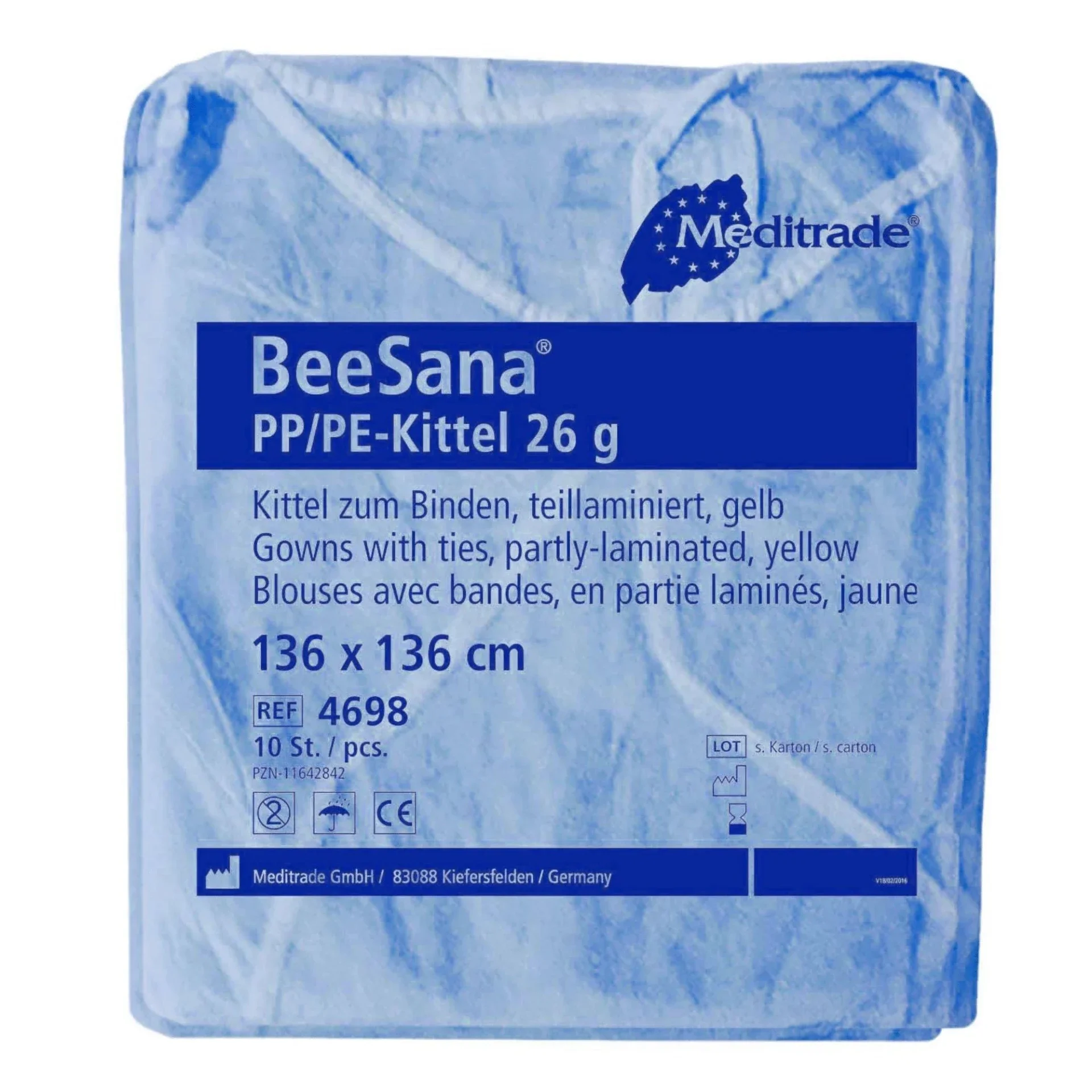 BeeSana® PP/PE-Kittel – Meditrade – Schutzkittel