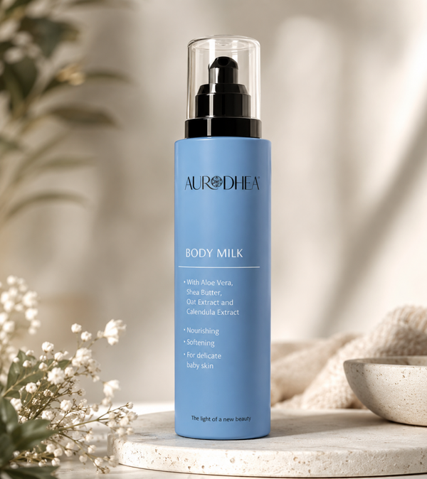 Baby Körpermilch 150 ml | Angereichert mit Aloe Vera, Sheabutter, Hafer- & Ringelblumenextrakt