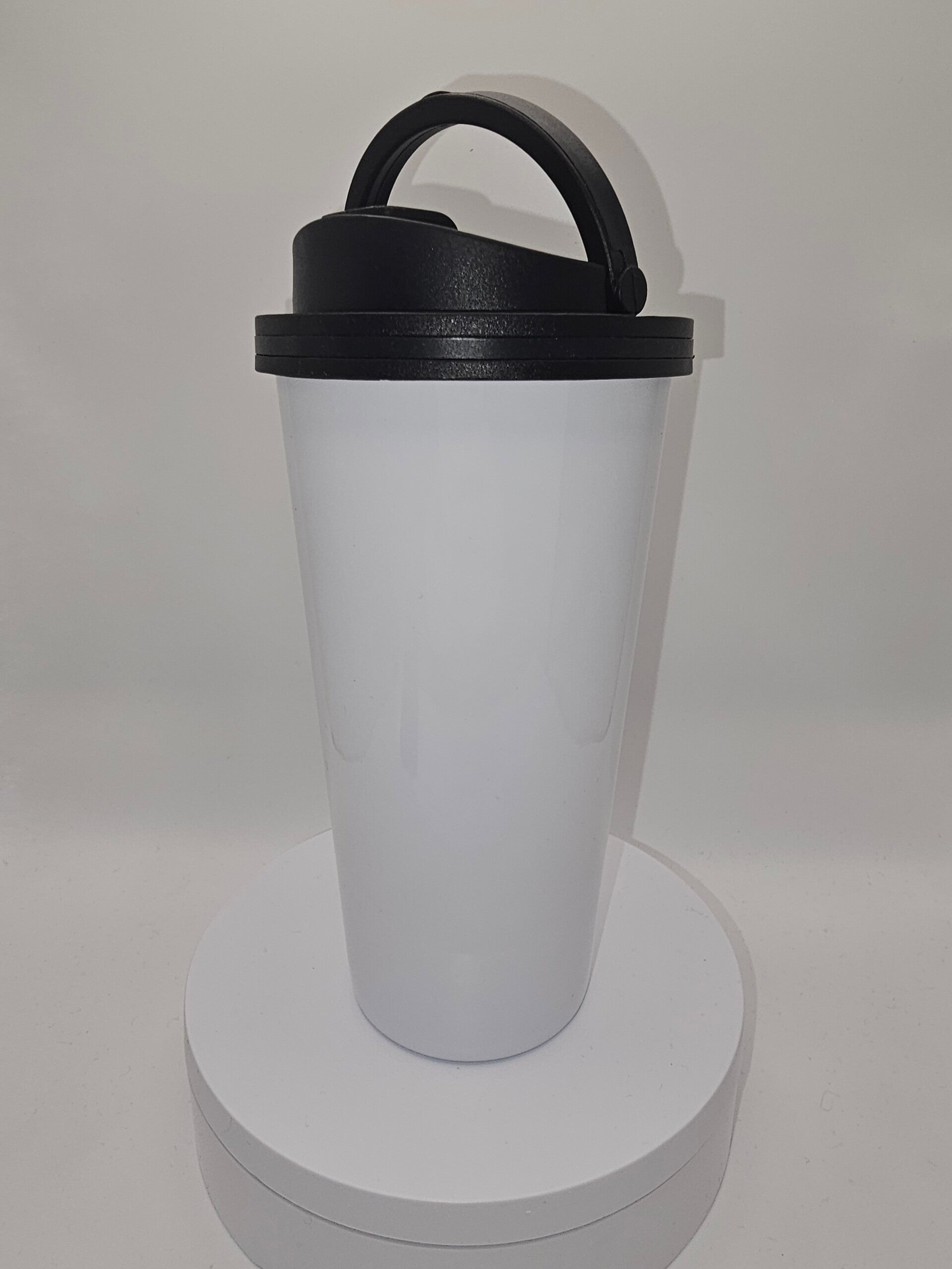 16oz Stainless steel insulated travel mug with screw on lid