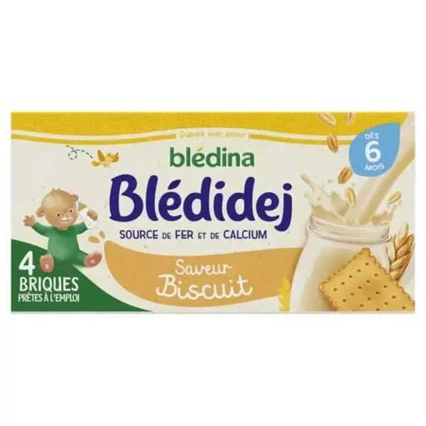 BLEDINA Babymilch und Müsli ab 6 Monaten mit Keksgeschmack, 250 ml  (3 x St)