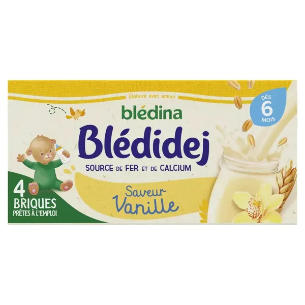 Babymilch und Müsli ab 6 Monaten – Vanillegeschmack | BLEDINA (3 x St)