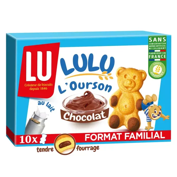 L’Ourson LULU Chocolat au Lait / 2 Stück /