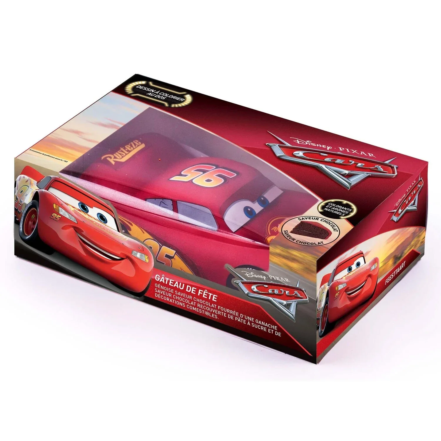 3D‑Geburtstagstorte „Disney Cars“ – LIGHTBODY, 930 g
