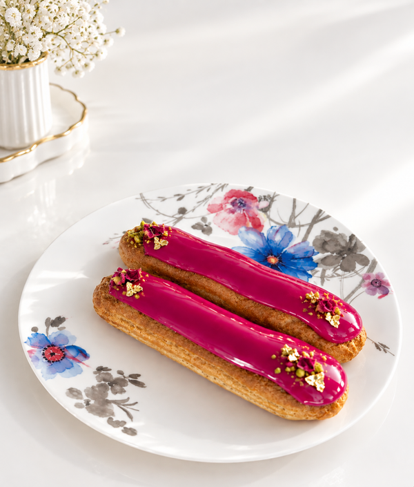 Éclairs ( 6 Stück) Erdbeer, Heidelbeer & Himbeerfüllung