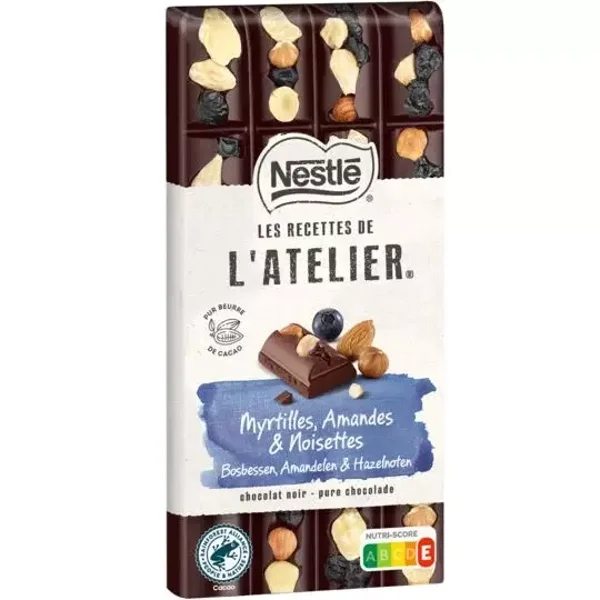 L' Atelier Myrtilles, Amandes, Noisettes/2 Stück/ 170 g